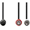 Kabelis Nedis DIN (5-pin) 2 x RCA 1 m (CAGL20200BK10)
