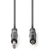 Kabelis Nedis COTH23205GY15 kabelis audio 1,5 m 6.35mm 3.5mm Pilka