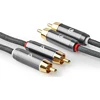 Kabelis Nedis RCA (Cinch) x2 - RCA (Cinch) x2 2m pilka (CATB24200GY20)