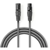 Kabelis Nedis XLR - XLR 5m pilka (COTH15012GY50)