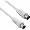Neutralle Kabelis antenowy Coax (9,5mm) M - Coax (9,5mm) F, 2m, 75 Ohm, balta, EOL
