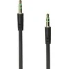OEM kabelis AUX lizdas 3,5 mm (vyriškas) - lizdas 3,5 mm (vyriškas) dėžutė 1 m juodas