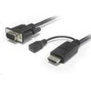 „PremiumCord“ HDMI laidas – D-Sub (VGA) + mikro USB 2 m juodas (khcon-20)