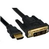 Kabelis PremiumCord HDMI - DVI- D 1m juoda (kphdmd1)