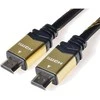PREMIUMCORD laidas HDMI didelės spartos su eteriu.4K@60Hz, su stiprintuvu, 15m, 3x ekranavimas, M/M, paauksuotos jungtys