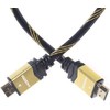 Kabelis PremiumCord HDMI - HDMI 1m auksas (kphdmet1)