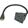PremiumCord HDMI HDMI x2, 0,3m, juodasis (kfdma- 6)