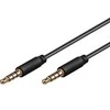 Kabelis PremiumCord Jack 3.5mm - Jack 3.5mm 0.5m juoda (kjack4mm05)
