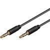 Kabelis PremiumCord Jack 3.5mm - Jack 3.5mm 1m juoda (kJack4mm1)