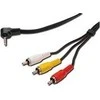 Kabelis PremiumCord Jack 3.5mm - RCA (Cinch) x2 0.2m juoda (kjackinf02)