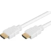 Baltas HDMI laidas su paauksuotomis jungtimis