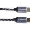 PREMIUMCORD Cable DisplayPort 1.4 jungiamasis laidas, metalinės ir paauksuotos jungtys, 3 m