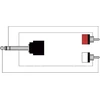 Procab kabelio jungčių schema (6.3mm į 2x RCA)