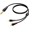 Procab 6.3mm į 2xRCA adapterinis laidas