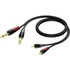 Procab Kabelis 2 x RCA/Cinch kištukas – 2 x 6,3 mm jungties kištukas Mono 1,5 m – CLA631/1,5