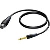 Kabelis Procab Jack 6,3 mm - XLR 1,5 m juodas (CLA723/1.5)