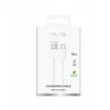 Puro 10W TPE USB-A – USB-C kabelis 2m – baltos spalvos