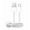 Puro Fabrik 2.0 10W USB-A – USB-C Braided Kabelis 1.5m – baltos spalvos