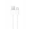 Puro TPE 10W USB-A – USB-C kabelis 3m – baltos spalvos