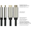 Python Series Kabelis PYTHON DisplayPort 1.4 na HDMI 2.0 3 m Juodas (GC-M0218)
