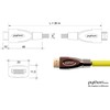 Kabelis PYTHON HDMI - HDMI 30m geltona (GC-M0035)