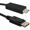 Qoltec DisplayPort v1.2 HDMI 1m, laidas
