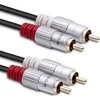 QOLTEC 52337 Cable 2xRCA male 2xRCA male 2m Juodas