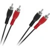 RCA kabelis (Cinch) x2 - RCA (Cinch) x2 5m juodas
