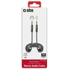 Rcm Pelikan Kabelis SBS Suvyniotas 3,5mm/3,5mm 25-130cm Juodas