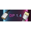 Kabelis Reagle DisplayPort - DisplayPort 1 m sidabrinis