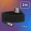 Kabelis Reagle HDMI - DVI-D 2m sidabrinė (RHDV200P)