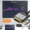 Kabelis Reagle HDMI - DVI-D 2m sidabrinė (RHDV200P)