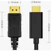 RTO Kabelis przejściówka hdmi displayport adapter 2.0 paauksuotas 1,8 m 4k/60hz