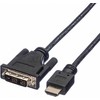 Roline HDMI – DVI-D kabelis 1 m juodas (11.04.5519)