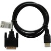 Savio CL-139 video cable adapter 1.8 m DVI-A HDMI Type A (Standard) Juodas