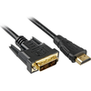 Sharkoon Adapterkabel HDMI > DVI (juodas, 5 Meter, Single Link, 18+1)
