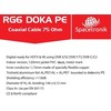 Kabelis RG6 Spacetronik DOKA PE 4K Trishield 1mb