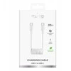 Puro 25W USB-C Spiral kabelis – USB-C 1m – baltos spalvos