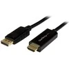 StarTech DP2HDMM2MB DisplayPort adapterio kabelis DP1.2 kištukinis HDMI 1.4 lizdas, 2m, juodas