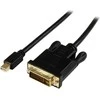 Kabelis StarTech Rodyti Port mini - DVI- D 0,9m juoda (MDP2DVIMM3BS)