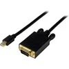 Kabelis StarTech Rodyti Port Mini - D- Sub (VGA) 1,8m Juoda (MDP2VGAMM6B)