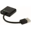 Techly Techniškai HDMI - VGA+3.5mm+Micro USB B M/F Juoda