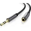 UGREEN AUX kabelio prailginimo mini lizdas 3.5 mm, 5 m (juodas)