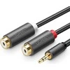 UGREEN AV109 kabelis 3.5 mm kištukas - 2xRCA (Cinch) lizdai 25cm
