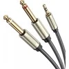 UGREEN AV126 3.5mm - 2x TRS 6.35mm laidas 1m pilkas