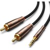 UGREEN AV170 kabelis 2x RCA Cinch kištukai - 3.5mm kištukas 1m