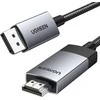 Ugreen DP119 15773 DisplayPort / HDMI 4K 60Hz cable 1m - pilkos spalvos