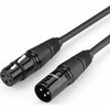 Kabelis XLR lizdas XLR kištukinis kabelis UGREEN AV130 - 5m (juodas)