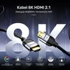 Unitek HDMI 2.1 laido antgaliai ir techninės specifikacijos