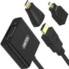 UNITEK Y-6355 Unitek Adapteris mini/mikro HDMI prie VGA + garso, Y-6355
